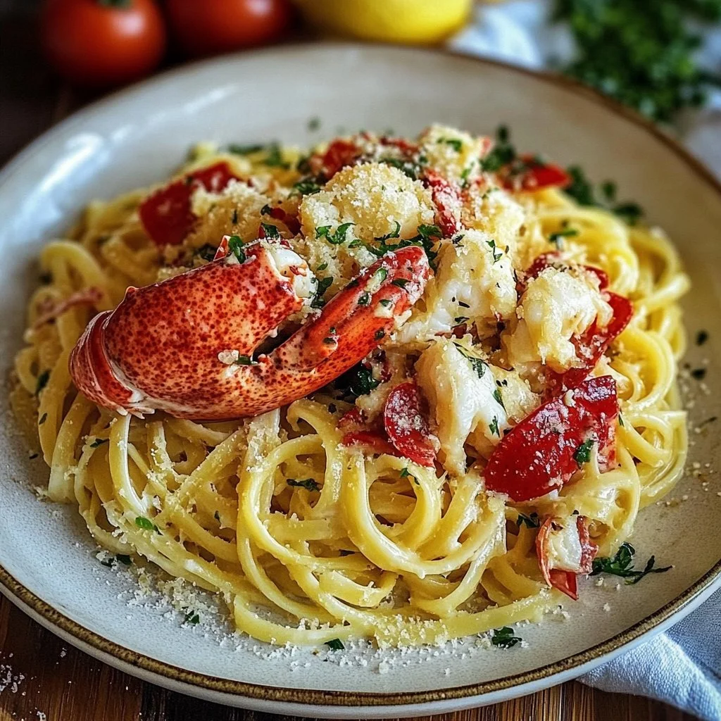 Garlic Butter Lobster Linguine