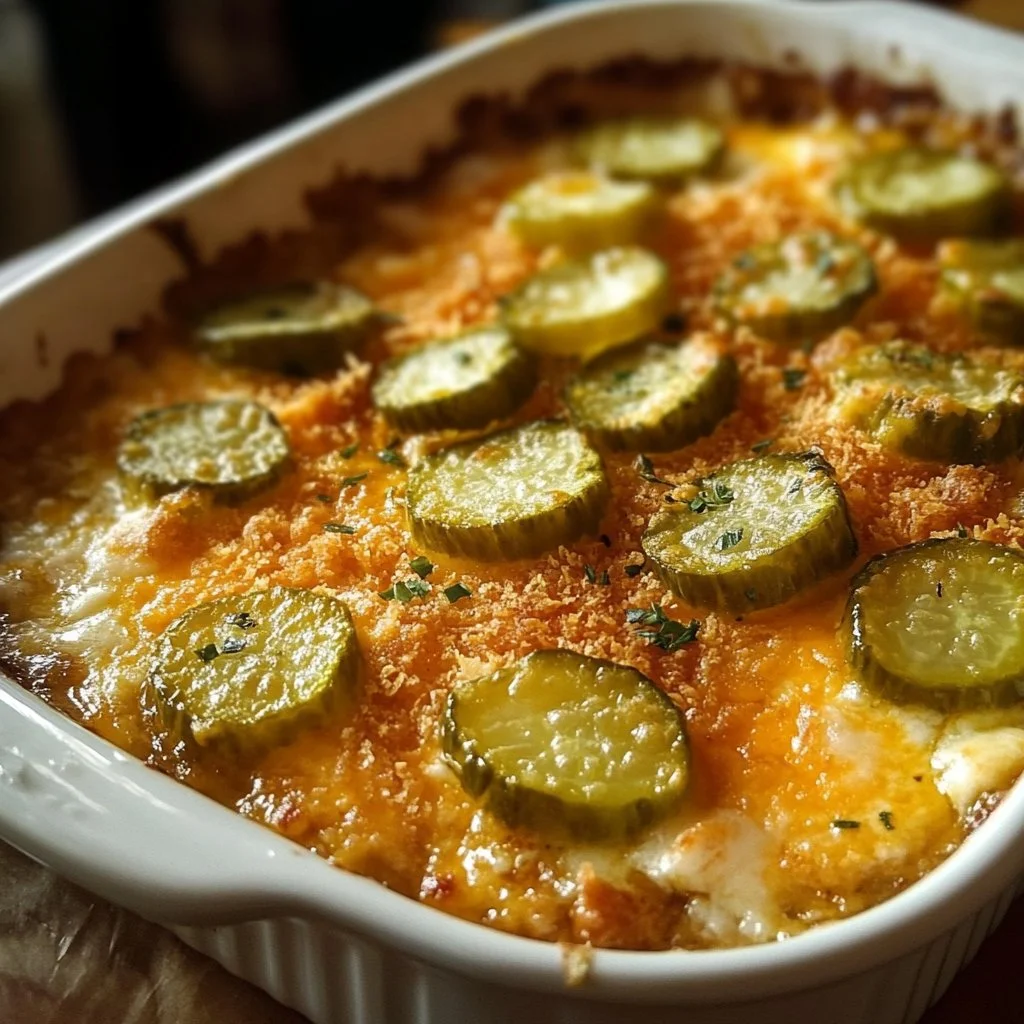 Hot And Cheesy Fried Pickle Dip
