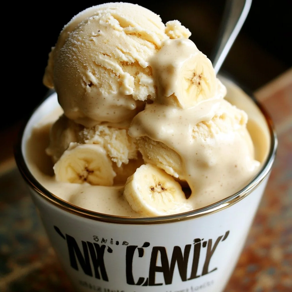 Delicious Ninja Creami Banana Pudding Ice Cream in a bowl