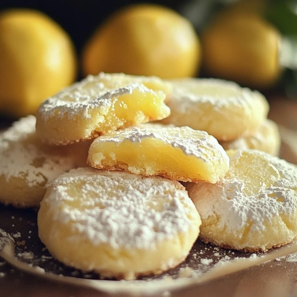 Delicious zesty lemon meltaway cookies on a white plate
